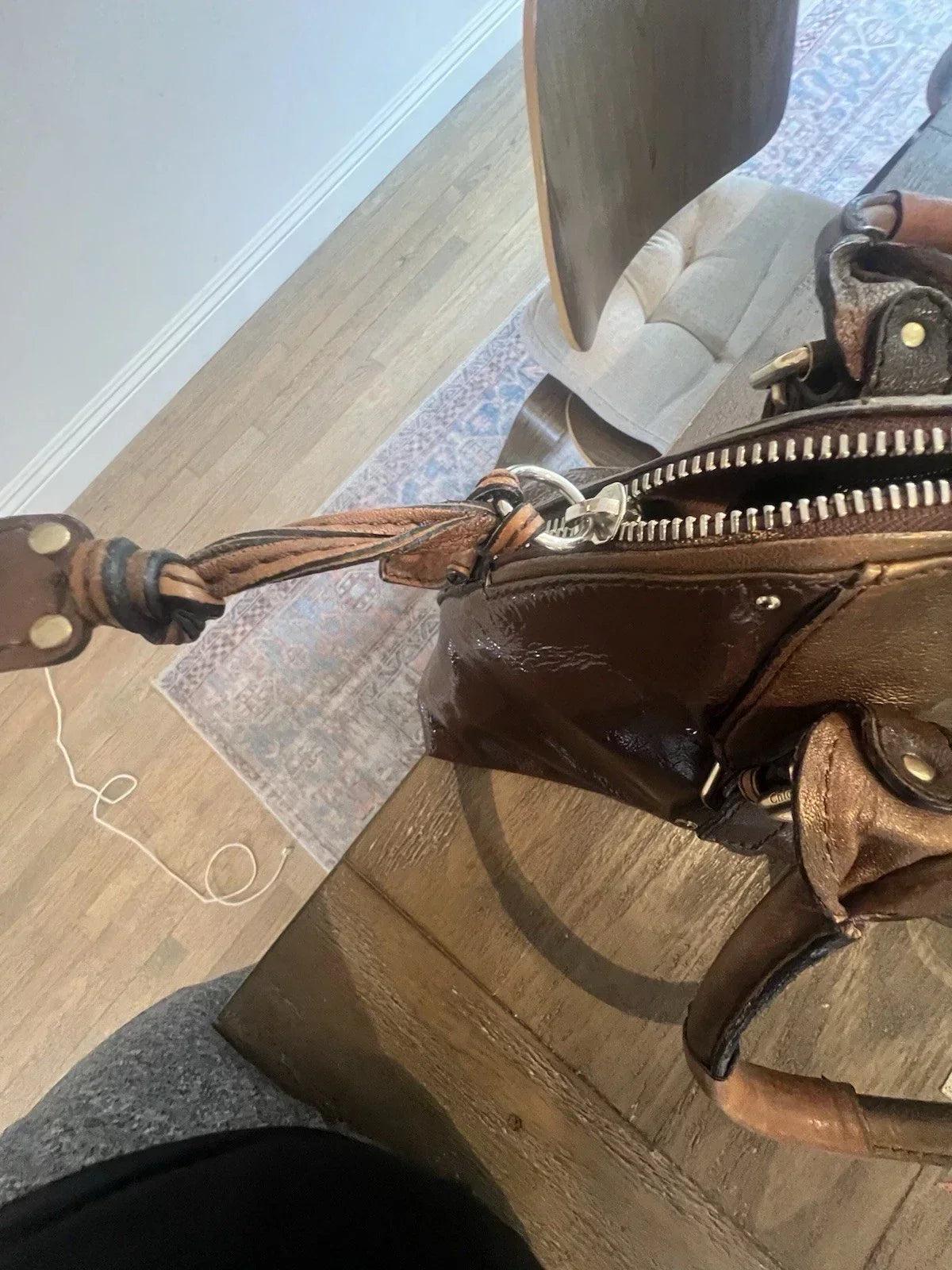 Chloe patent Leather paddington Shoulder Bag