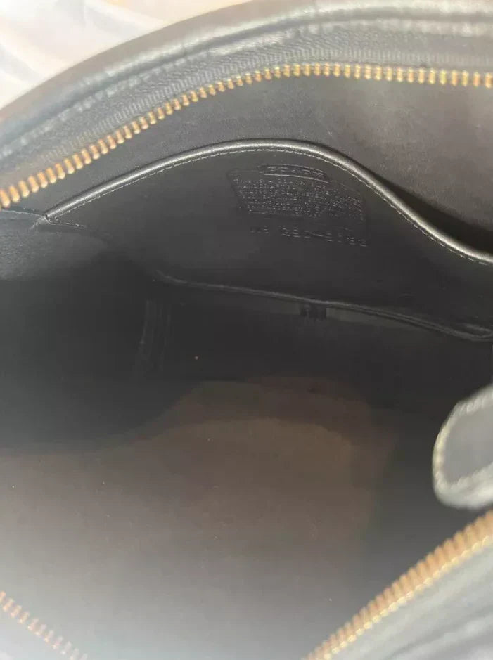 Vintage Coach C8C 9033 Black Leather Ergo
