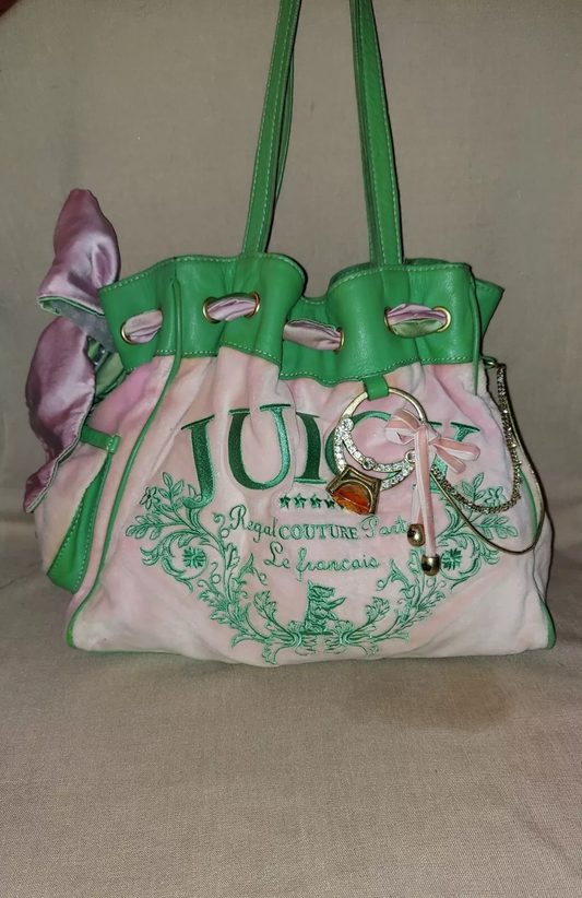 rare pink juicy couture daydreamer handbag purse