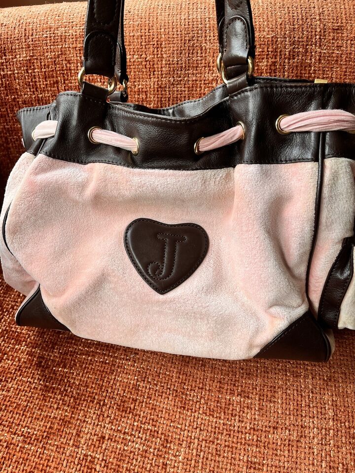 Genuine Juicy Couture Pink and Brown Daydreamer Bag with matching Purse/Wallet