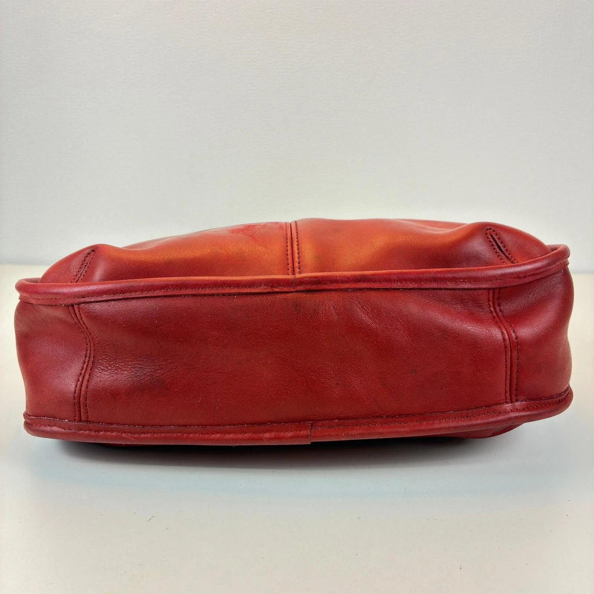 Coach Ergo 9033 Shoulder Bag Red Leather Handbag Authentic Women's From Japan