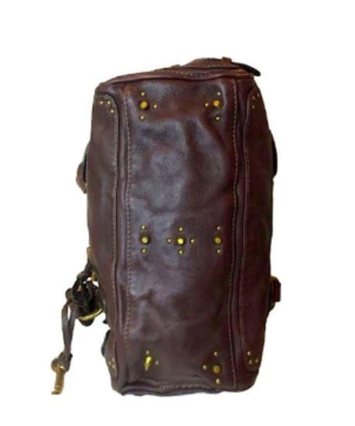 Authentic Vintage 90s Chloé Paddington Bag - Dark Reddish Brown Leather Handbag - Rare Designer Collectible